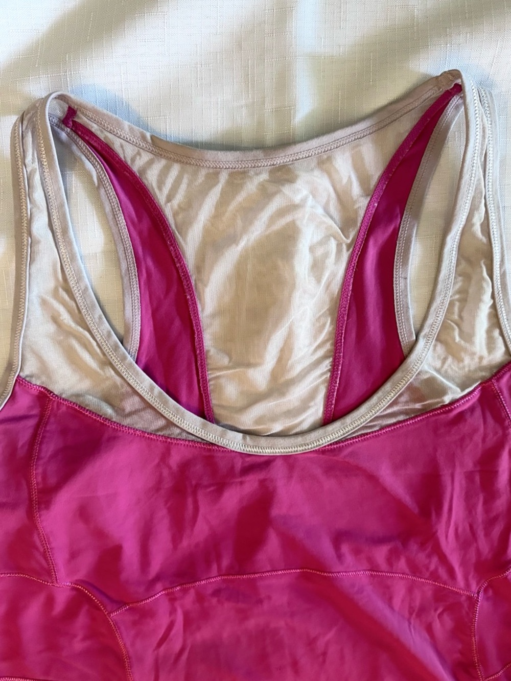 Pink Racerback Athletic Tank Top - Picture 5 of 13
